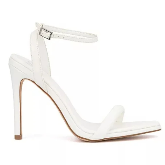 New York and Company Alania Dress Sandals White 7 - Picture 2 of 10